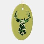 Rotwild-Jagd-Camouflage-Dollar Keramikornament (Rechts)