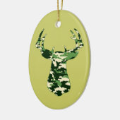 Rotwild-Jagd-Camouflage-Dollar Keramikornament (Links)