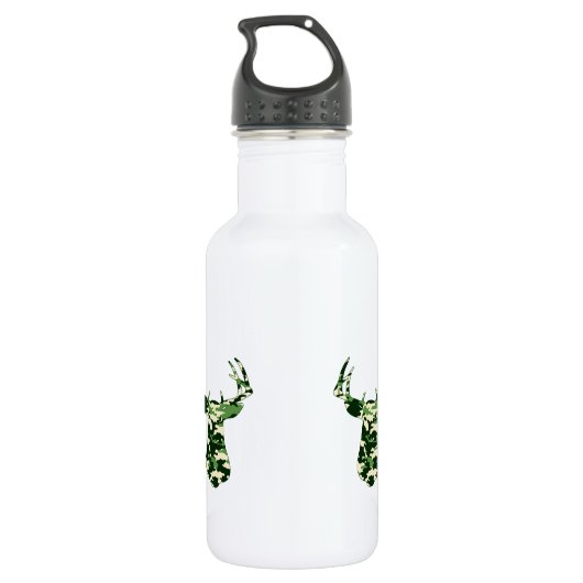 Rotwild-Jagd-Camouflage-Dollar Trinkflasche (Rückseite)