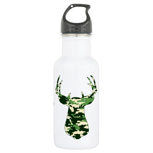 Rotwild-Jagd-Camouflage-Dollar Trinkflasche (Vorderseite)