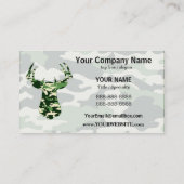 Rotwild-Jagd-Camouflage-Dollar Visitenkarte (Rückseite)