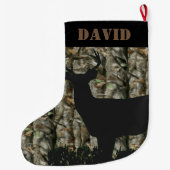 Rotwild-Jagd-Camouflage-WeihnachtsStrumpf Großer Weihnachtsstrumpf (Rückseite)