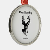 Rotwild-Jagd (Maultierhirsch-Dollar) Ornament Aus Metall (Rechts)