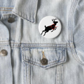 Rotwild-Jagd-Rotwild mit Fadenkreuzen auf es Button (Beispiel)