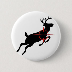 Rotwild-Jagd-Rotwild mit Fadenkreuzen auf es Button