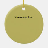 Rotwild-Jagd-Weihnachtsverzierung Keramikornament (Hinten)