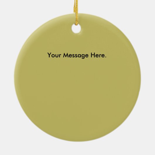 Rotwild-Jagd-Weihnachtsverzierung Keramikornament (Hinten)