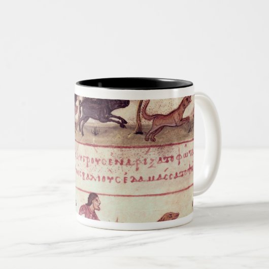 Rotwild-Jagd Zweifarbige Tasse (VorderseiteRechts)