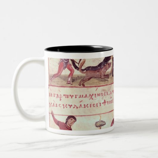 Rotwild-Jagd Zweifarbige Tasse (Links)