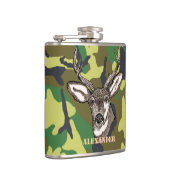 Rotwild-Jäger-Waldtarnungs-Dollar Flachmann (Rechts)