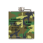 Rotwild-Jäger-Waldtarnungs-Dollar Flachmann (Rückseite)