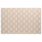 Rotwild-Kopf auf Barken-Muster Stoff (Yard (91,4 cm))