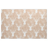 Rotwild-Kopf auf Barken-Muster Stoff (Fat Quarter (45,7 x 55,9 cm))