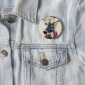 Rotwild-Kopf Button (Beispiel)