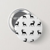 Rotwild kopieren in Schwarzweiss Button (Vorne & Hinten)