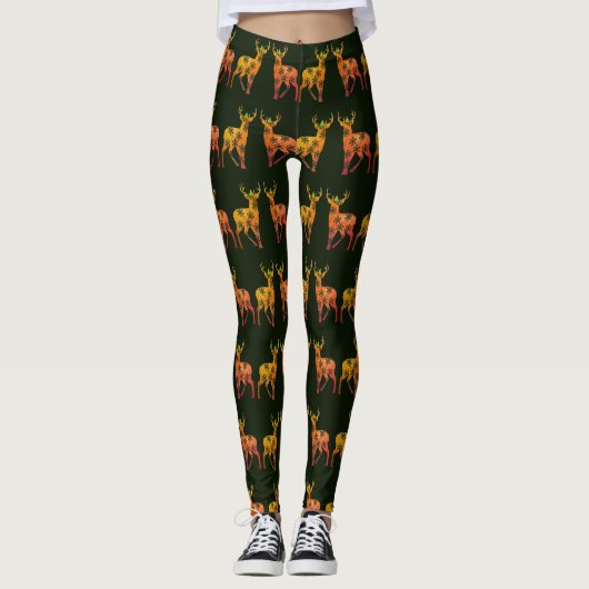 Rotwild-kundenspezifische Leggings-frohe Leggings (Vorderseite)