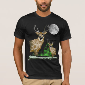 Rotwild-Kunst-Tier-T - Shirt