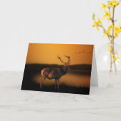 Rotwild-leere Karte (Gelbe Blume)