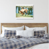 Rotwild Leinwanddruck (Insitu (Schlafzimmer))