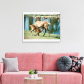 Rotwild Leinwanddruck (Insitu (Wohnzimmer))