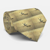 Rotwild/Maultierhirsch-Damhirschkuh u. Dollar Krawatte (Gerollt)