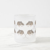 Rotwild-Mäusemattierte GlasTasse Mattglastasse (Mittel)