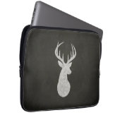 Rotwild mit dem Geweih-Kreide-Zeichnen Laptopschutzhülle (Vorne Rechts)