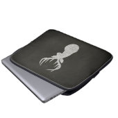 Rotwild mit dem Geweih-Kreide-Zeichnen Laptopschutzhülle (Vorne Knopf)