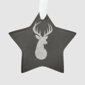 Rotwild mit dem Geweih-Kreide-Zeichnen Ornament (Rückseite)