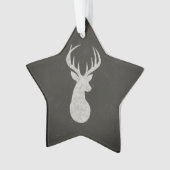Rotwild mit dem Geweih-Kreide-Zeichnen Ornament (Vorderseite)
