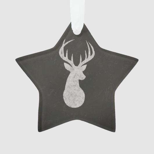 Rotwild mit dem Geweih-Kreide-Zeichnen Ornament (Vorderseite)