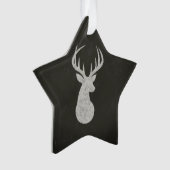 Rotwild mit dem Geweih-Kreide-Zeichnen Ornament (Vorderseite)
