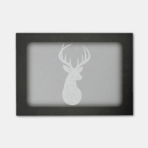 Rotwild mit dem Geweih-Kreide-Zeichnen Post-it Klebezettel