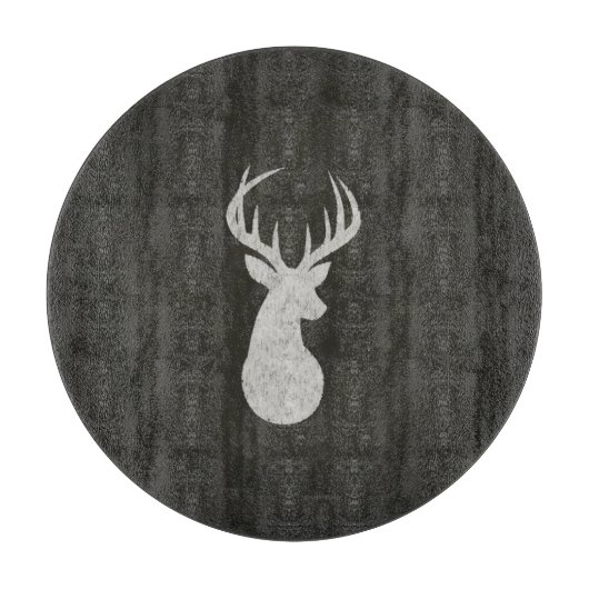 Rotwild mit dem Geweih-Kreide-Zeichnen Schneidebrett (Vorderseite)