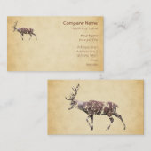 Rotwild mit einem Grungy Blick Visitenkarte (Vorne/Hinten)