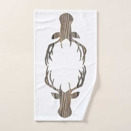 Rotwild-rustikales hölzernes Tuch-HauptSet Badhandtuch Set (Handtuch)