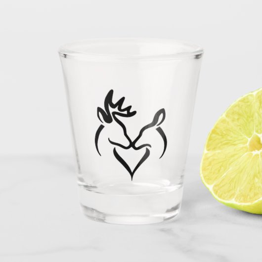 Rotwild Schnapsglas (Vorderseite)