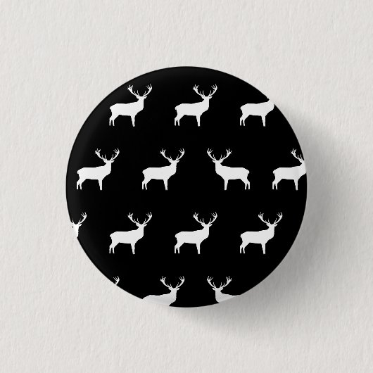 Rotwild - Schwarzweiss-Knopf Button (Vorderseite)