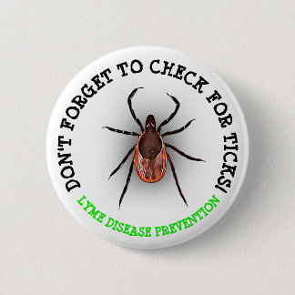 Rotwild-Ticken-Lyme-Borreliose-Bewusstseins-Knopf Button