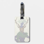 Rotwild und Fascinator 2 Gepäckanhänger (Rückseite vertikal)