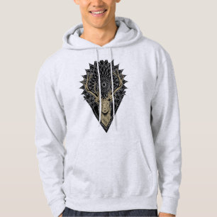 Rotwild und Mandala Hoodie
