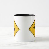 Rotwild-Verkehr, handelt Warnzeichen, USA Tasse (Zentrum)