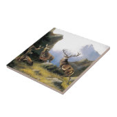 Rotwildgebirgsnatur wildes anomals Malen Fliese (Seite)