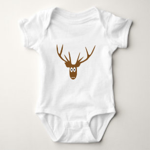 Rotwildhauptgeweih Baby Strampler
