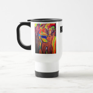 Rotwildkunst Reisebecher