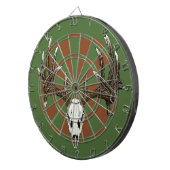 Rotwildschädel Dartscheibe (Vorderseite rechts)