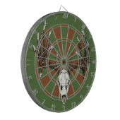 Rotwildschädel Dartscheibe (Vorderseite Links)