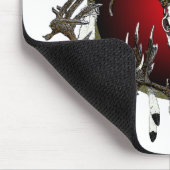 Rotwildschädel Mousepad (Ecke)