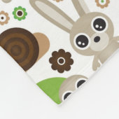 Rotwildschildkrötehäschen-Tiertapete Fleecedecke (Ecke)