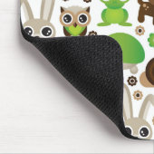 Rotwildschildkrötehäschen-Tiertapete Mousepad (Ecke)